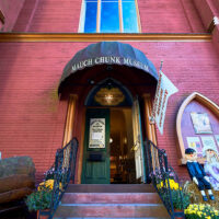 Front entrance of the Mauch Chunk Museum in Jim Thorpe, PA.
