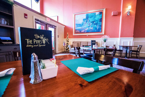 Interior of The Pines Eatery & Spirits an Italian-American restaurant in Hazleton, PA.
