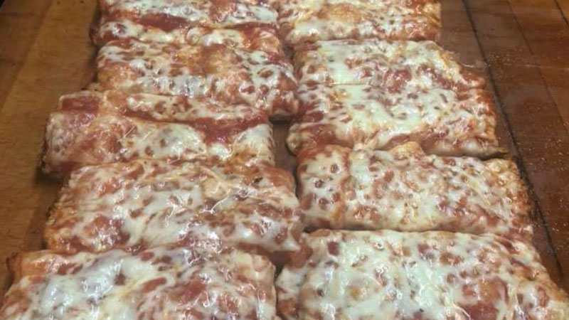 The traditional Sicilian pizza from Ceccoli's Pizza in Wilkes-Barre, PA.