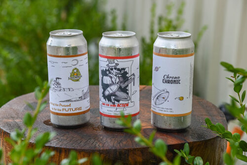 Threre cans of beer from Last Minute Brewing in Scott Twp., PA.