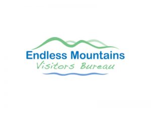 A graphic logo for the Endless Mountains Visitors Bureau.