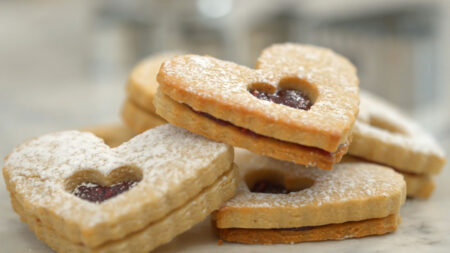 Just Desserts with Jane: Valentine’s Day Linzer Cookies image