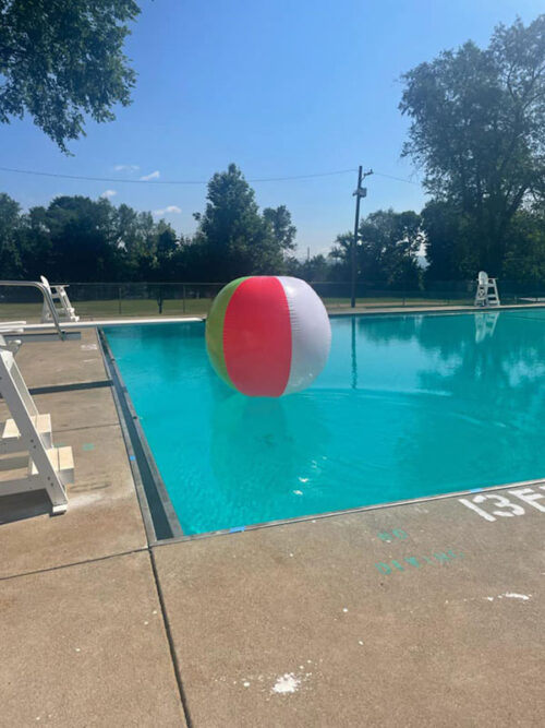 The outdoor pool at Weston Park in Scranton, PA.