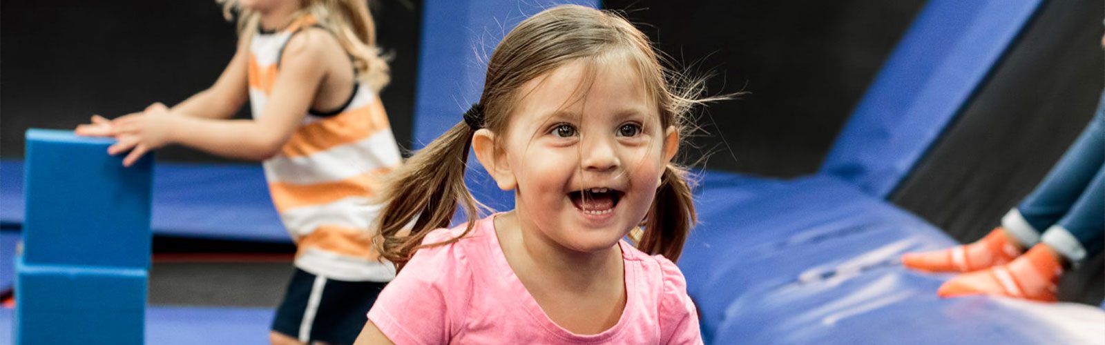 Group of children playing at Sky Zone, a popular indoor activity for toddlers in Pittston, PA.