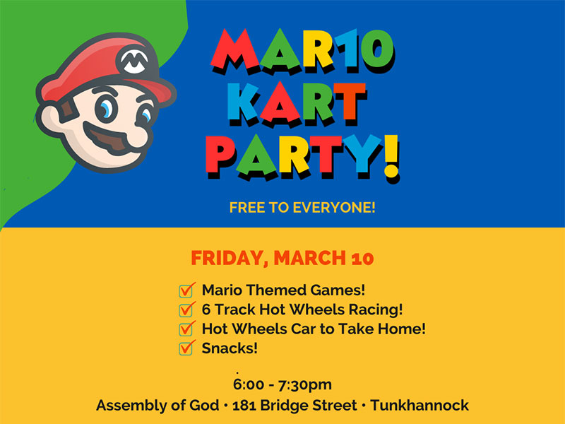 Mario Kart Party | Tunkhannock | DiscoverNEPA