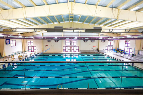The large indoor pool at the Catholic Youth Center in Wilkes-Barre, PA.