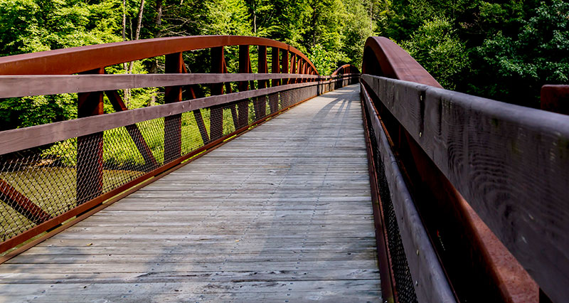 Bridge over Swatara Creek at Swatara State Park in Pine Grove, PA.