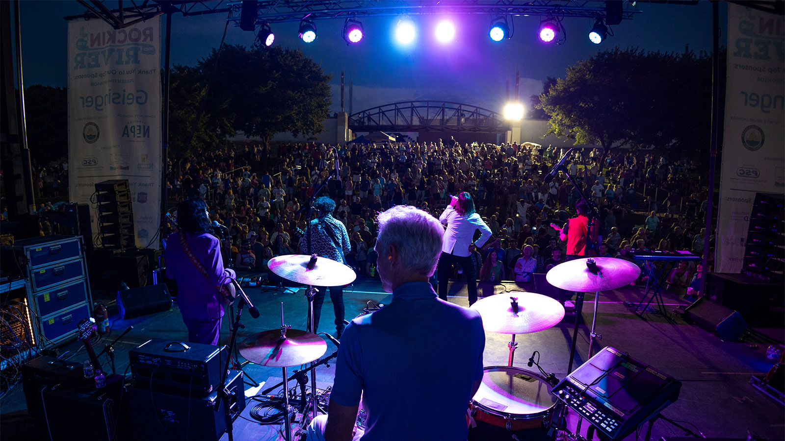 A view from the stage at the Rockin' the River concert series in Wilkes-Barre, PA.