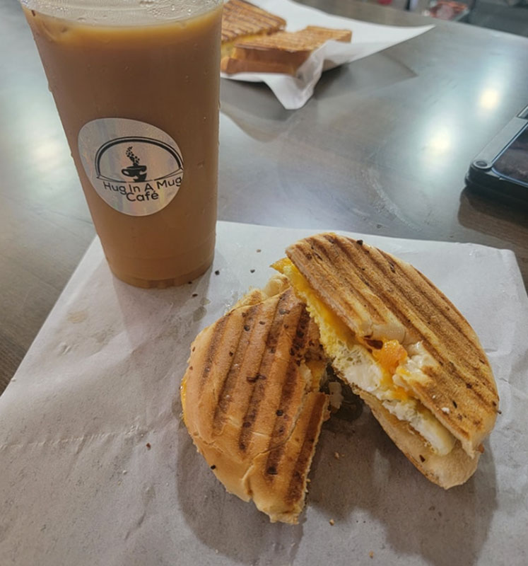 Hug in a Mug with Coffee and Baked Goods