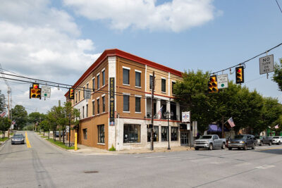 A view of the Wall Hotel in Downtown tunkhannock which was built in 1844.