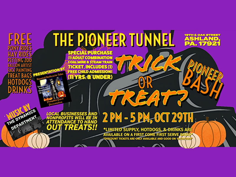 Pioneer Tunnel Trick or Treat Bash Ashland DiscoverNEPA