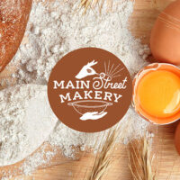 Flyer for the Bread Making workshops at Main Street Makery in Stroudsburg, PA.