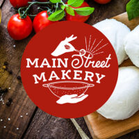 Flyer for Mozzarella Making Class at Main Street Makery in Stroudsburg, PA.