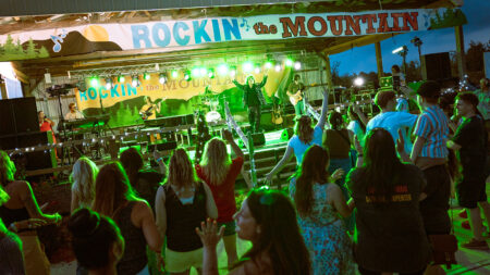 An evening concert at Rockin' The Mountain at City View Park in Hazleton, PA.