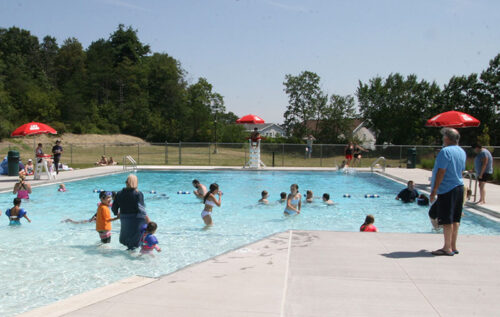People in the pool at McDade Park in Scranton