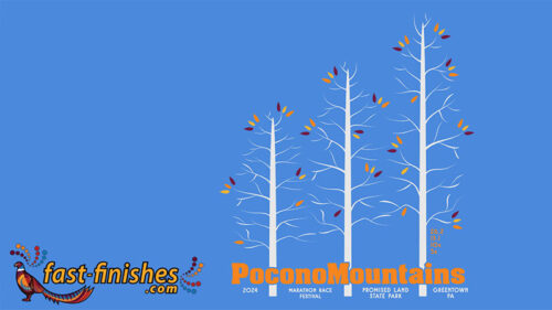 Flyer for the Pocono Mountain Marathon Race Festival