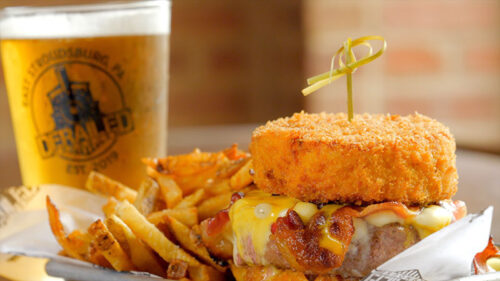 The Bacon Mac 'N Cheeseburger from Derailed Taphouse image