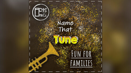 Graphic promoting Name that Tune night at Benny Brewing Company in Wilkes-Barre, PA.