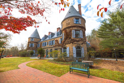 The mansion at Grey Towers National Historic Site in Milford, PA.