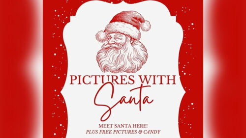 Picture with Santa at The Marketplace at Steamtown in Scranton, PA.