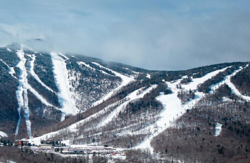 A photo showing the ski slopes at Killington Resort in Killington, Vermont.