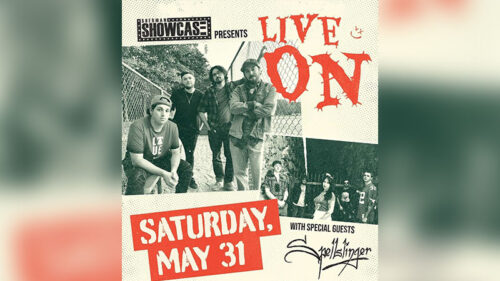 A promotion for the band Live On at the Sherman Theater in Stroudsburg, PA.