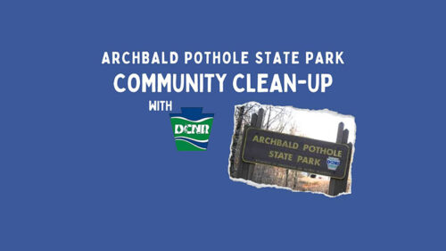 Flyer for the Community Clean Up in Archbald, PA.
