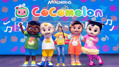 Promotional photo of Cocomelon characters for their upcoming show at the F.M. Kirby Center in Wilkes-Barre, PA.