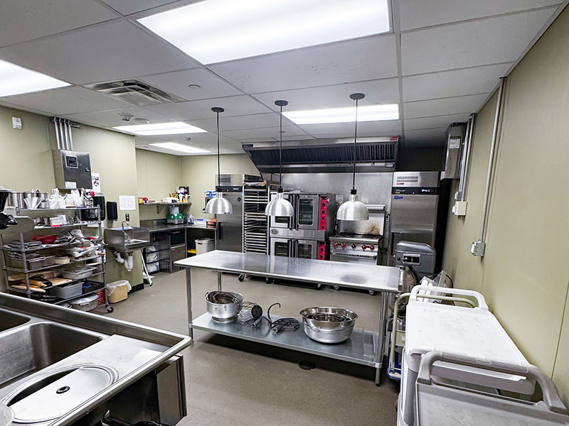 Commercial kitchen space at the Hazleton Art League in Hazleton, PA.