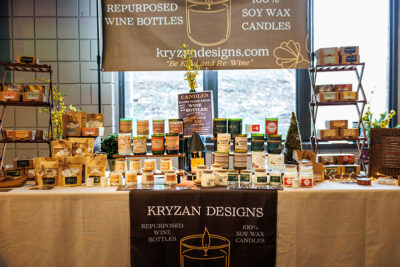 Assorted candles on display at Brewfest at Montage Mountain in Scranton, PA.