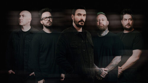 A pro motional photo of the band, Breaking Benjamin for their upcoming summer tour.