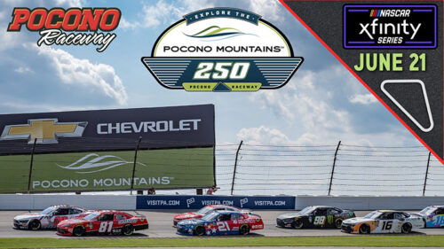 Explore the Pocono Mountains 250 - NASCAR Xfinity Race Visit Pocono Raceway on Saturday, June 21 for our Explore the Pocono Mountains 250 - NASCAR Xfinity Series Race Day!