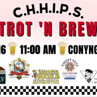 Promotional Graphic. Pink background with checkered flag pattern on bottom. Text reads: 