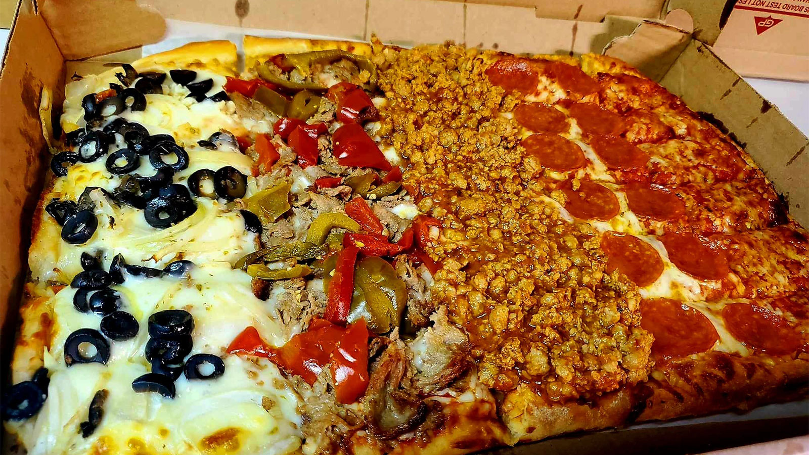 The Senapetizer specialty pizza from Senape’s Tavern Pitza in Hazleton, PA.