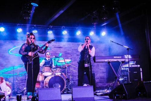 A band performs live on stage at Sergei's LIVE in Scranton, PA.