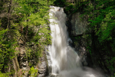 One of the 8 waterfalls at Bushkill Falls in Bushkill, PA.