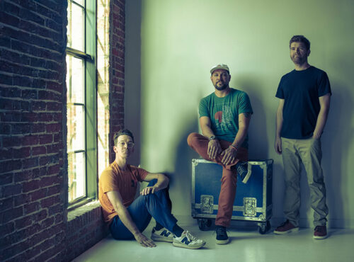 Pressing Strings group publicity photo for their performance at Harmony In The Woods in Hawley, PA.