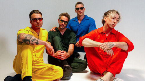 A photo features the four members of All Time Low, who will be performing at Mohegan Arena at Casey Plaza in Wilkes-Barre Township, PA.