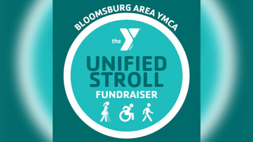 A promotional flier for the Unified Stroll 5K in Bloomsburg, PA.