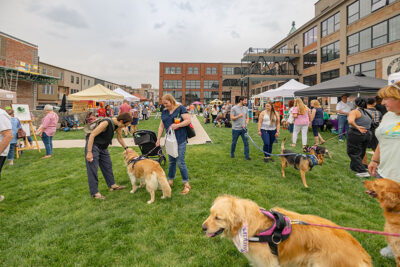 Crowd photo at Bark Bash at Lace Village in Scranton Pennsylvania