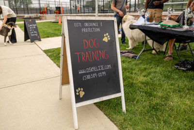 Dog Training booth at Bark Bash at Lace Village in Scranton Pennsylvania