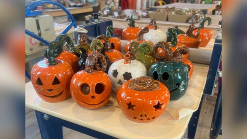 Clary pumpkins from Kettle Creek Pottery in Stroudsburg, PA.