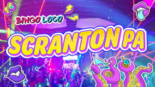 Promotional flier for Bingo loco in the Main lodge at Montage Mountain Resorts in Scranton, PA.