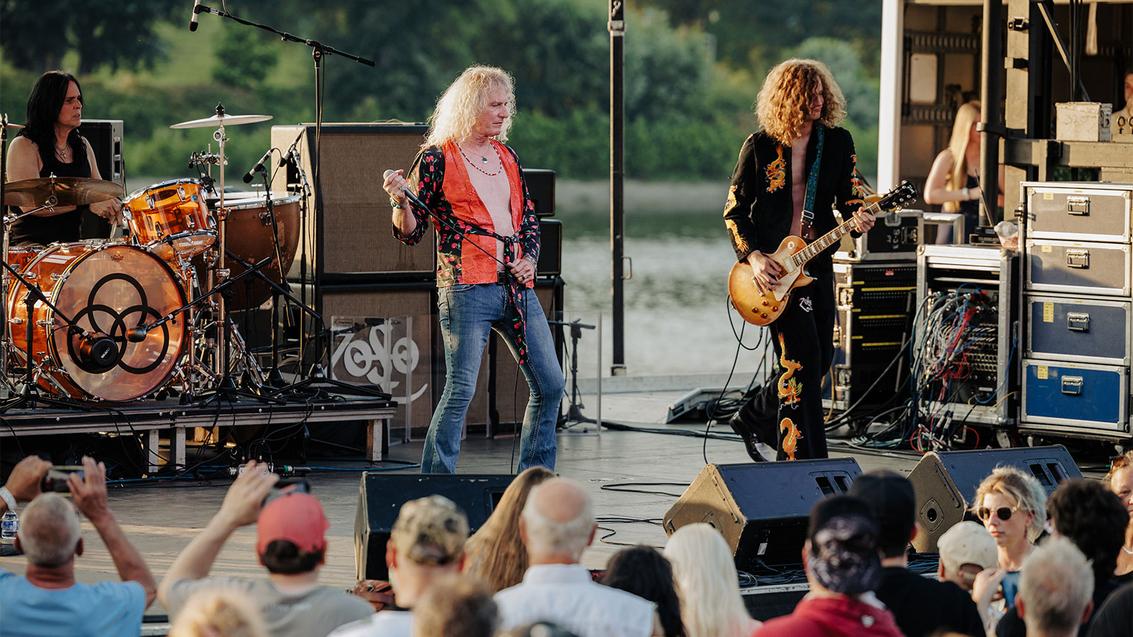 Zoso on stage at Rockin’ the River in Wilkes-Barre, PA.