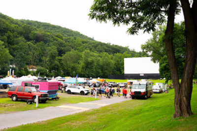 The Garden Drive-In Theater during a Food Truck Festival
