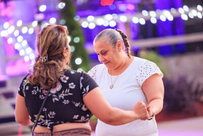 Two people dance during Rockin' the Mountain at City View Park in Hazleton, PA.