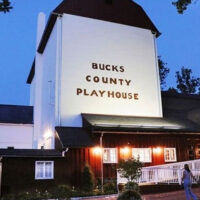 An exterior view of the Bucks County Playhouse.