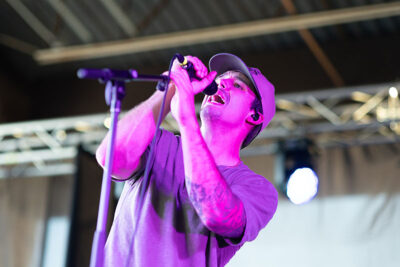A singer performs on stage during the Boots & Brews Music Festival at Clubhouse 315 in Wilkes-Barre, PA.