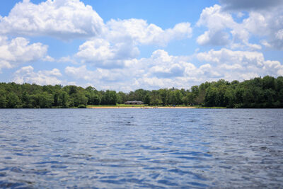 A view of the lake at Tobyhanna State Park in Tobyhanna, PA.
