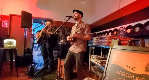A band performs live at Jam Room Brewing Co. in Greentown, PA.
